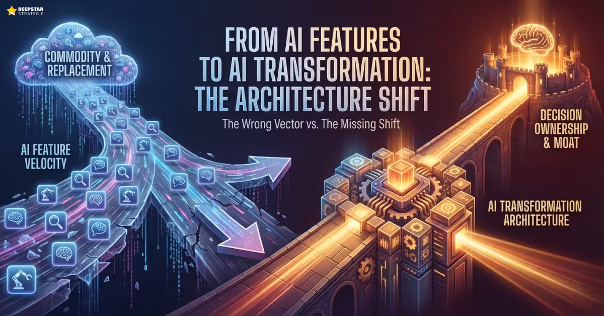 From AI Features to AI Transformation: The Architecture Shift SaaS Companies Are Missing