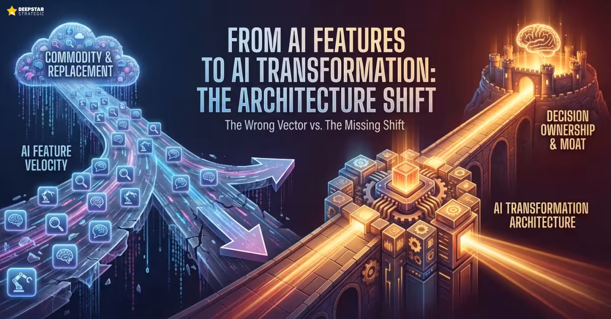 From AI Features to AI Transformation: The Architecture Shift SaaS Companies Are Missing